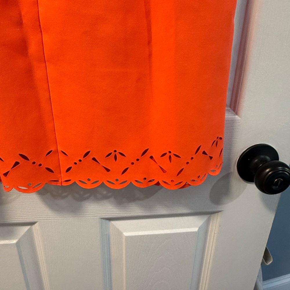 J. Crew - Orange Cut Out Dress - size 2 - Picture 6 of 6